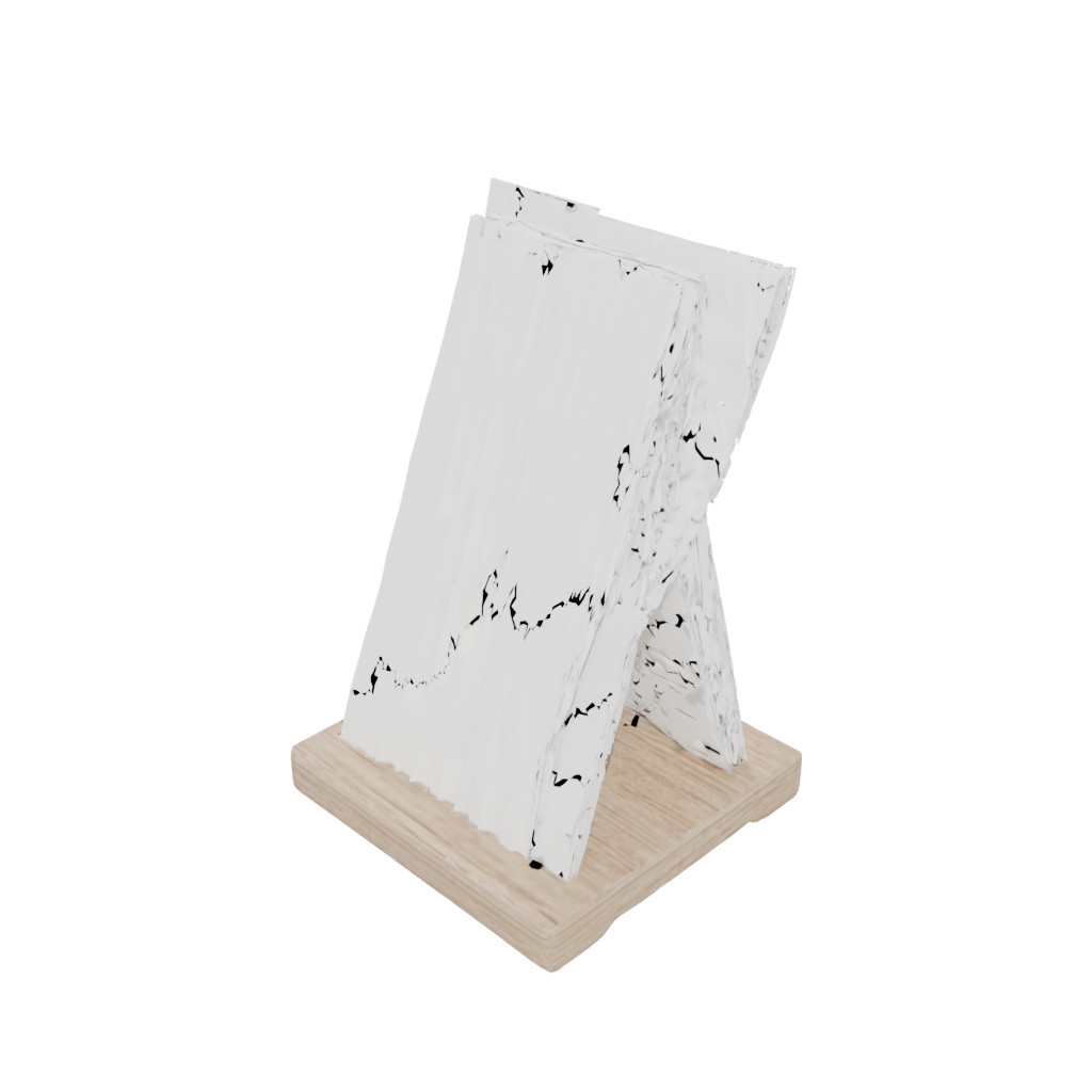 Woodgrain Card Holder Stand