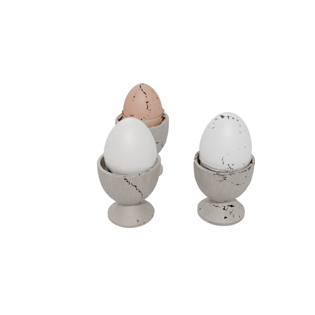 Woodgrain Egg Cup Set