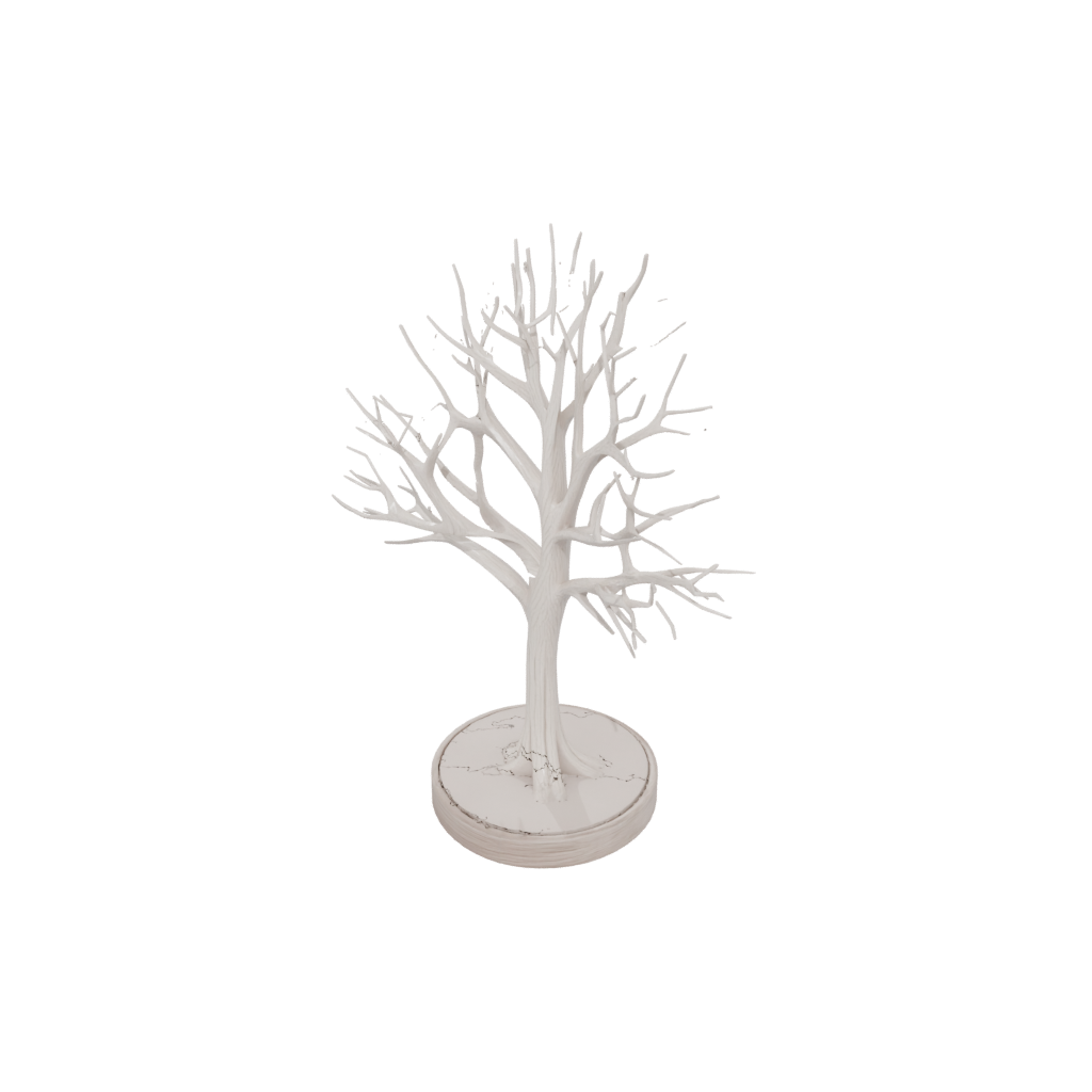 Woodgrain Jewelry Tree Stand