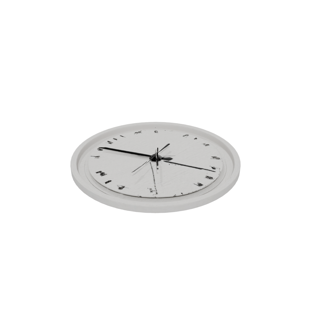 Woodgrain Minimalist Clock Surround