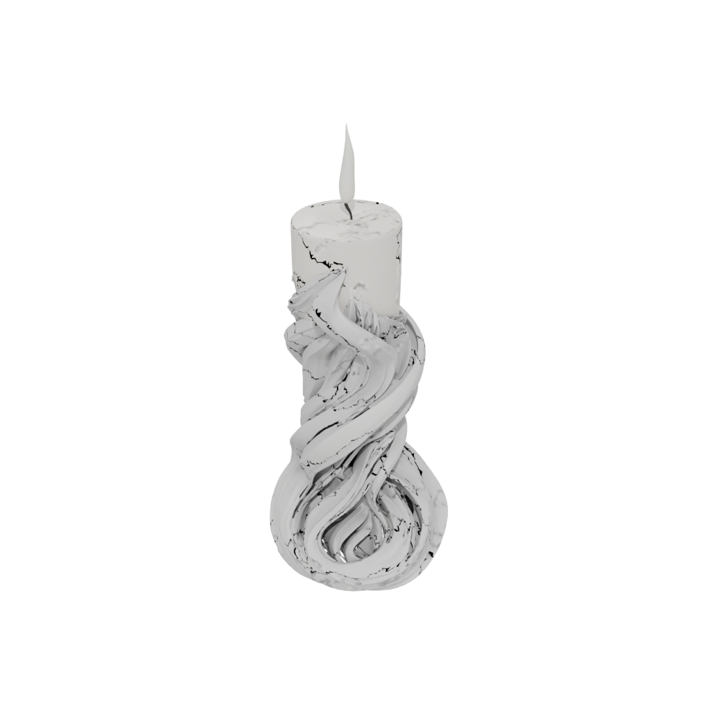 Woodgrain Organic Spiral Candle Holder