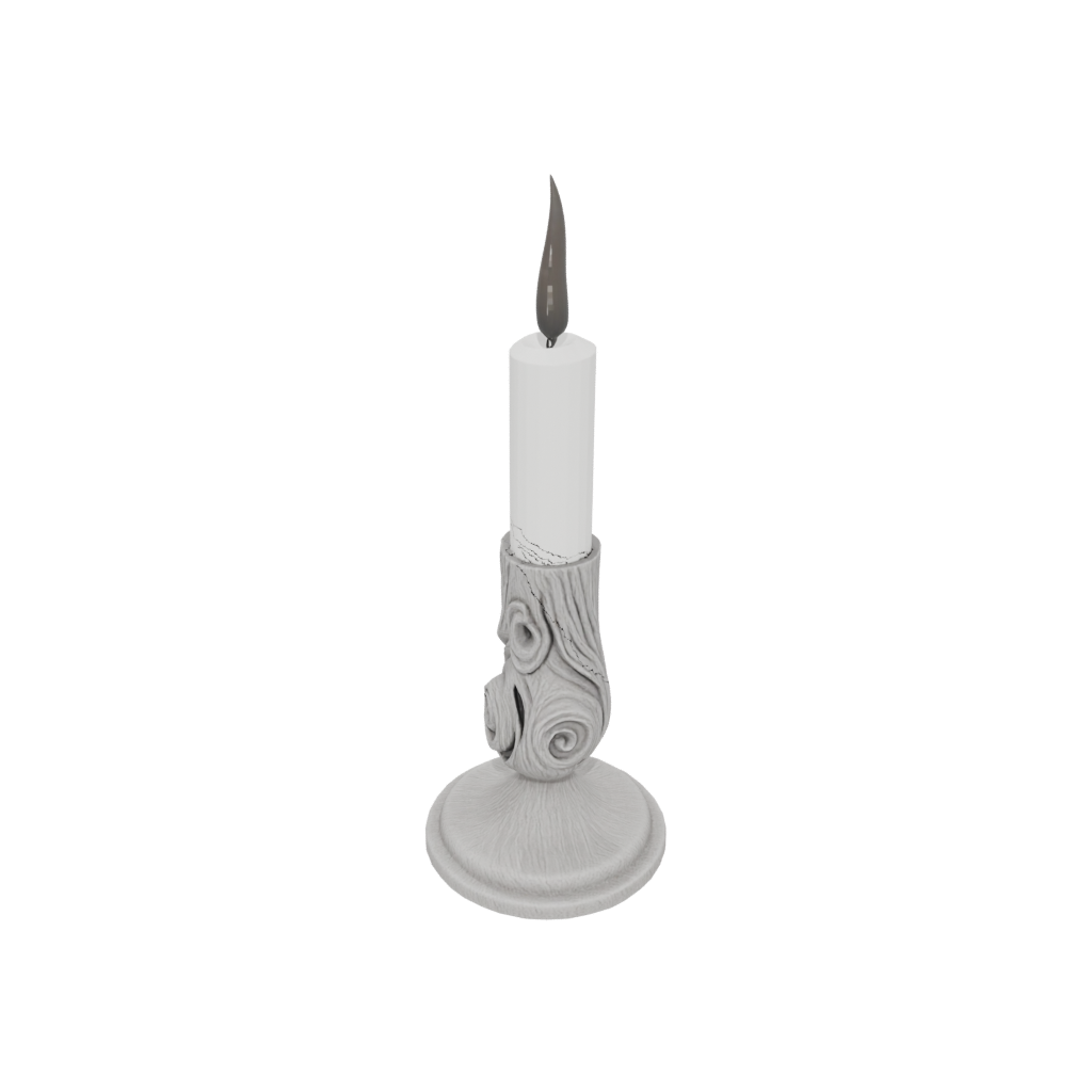 Woodgrain Rustic Candle Snuffer Stand
