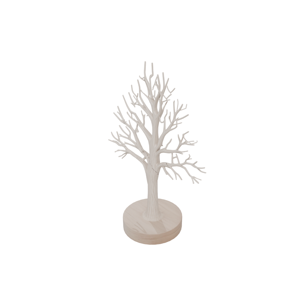 Woodgrain Rustic Jewelry Tree Stand