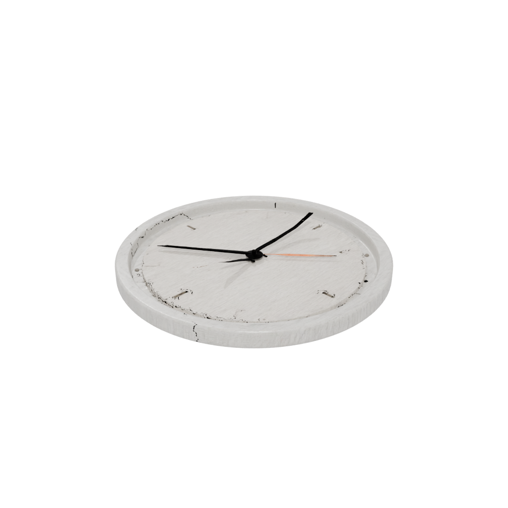 Woodgrain Rustic Minimalist Clock Surround