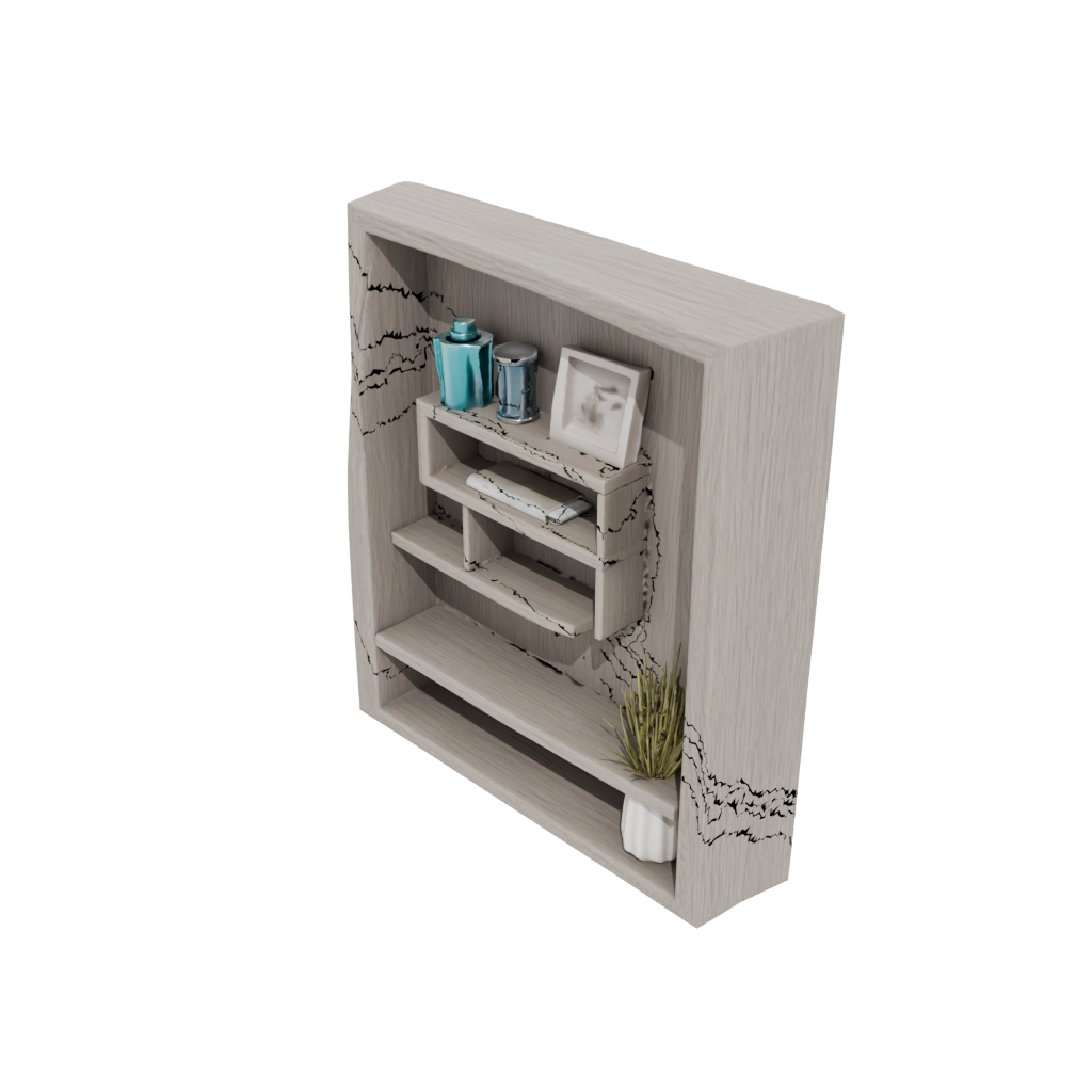 Woodgrain Rustic Wall-Mounted Organizer
