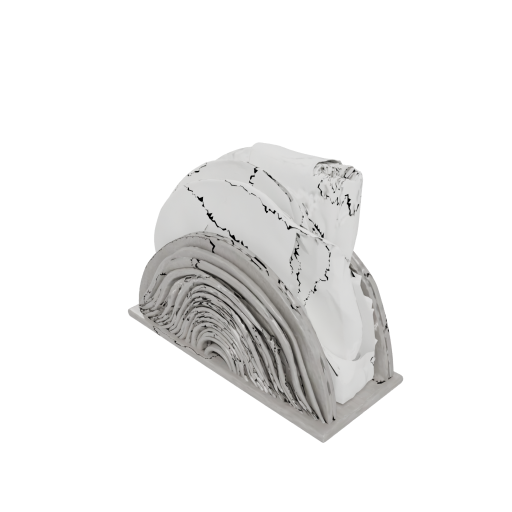 Woodgrain Rustic Wave-Form Napkin Holder