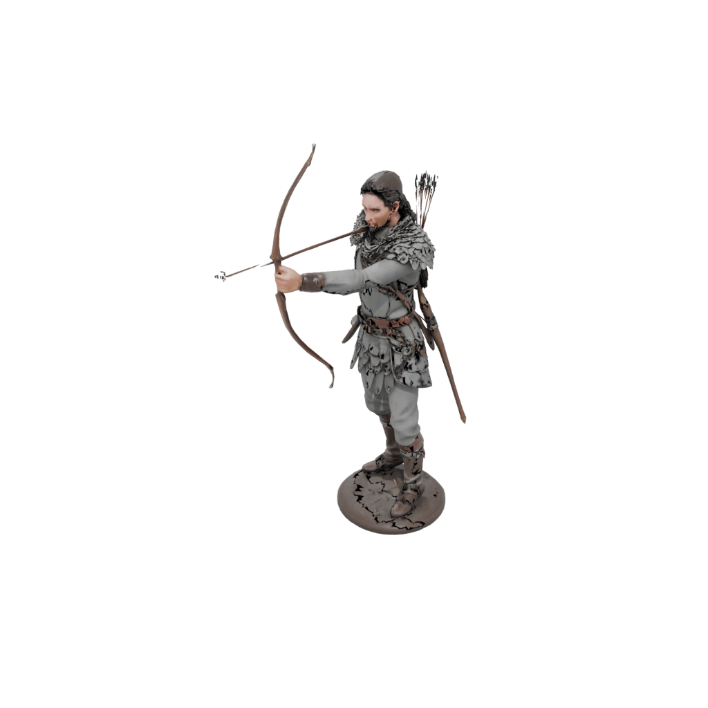 Hunter (Longbow) — fantasy figurines 3D print model, STL