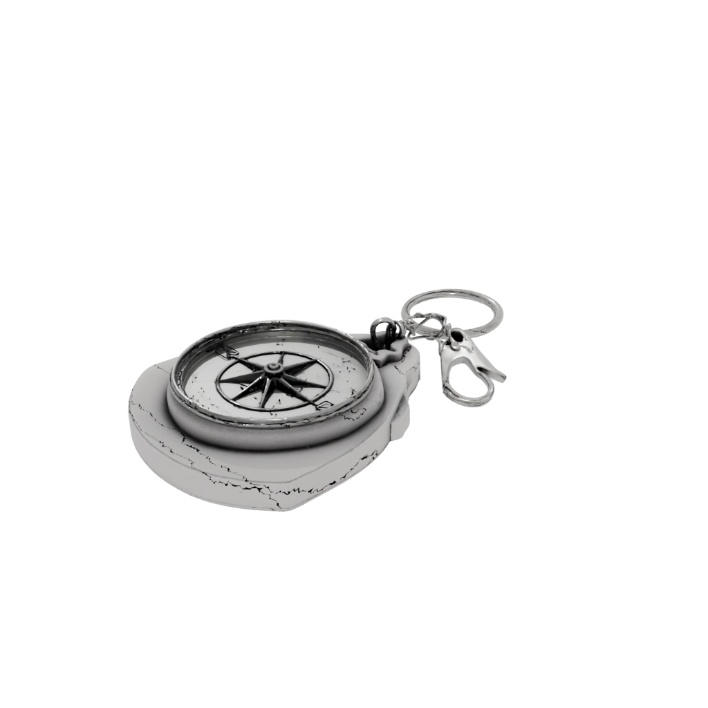 3D Compass Charm