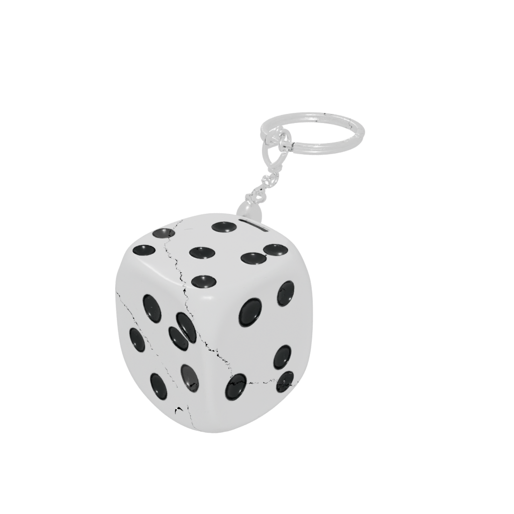 3D Dice Holder Keychain