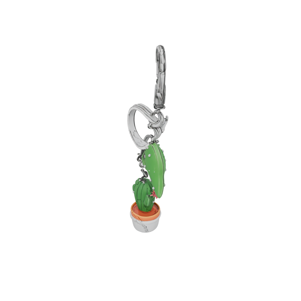3D Mini Cactus Charm