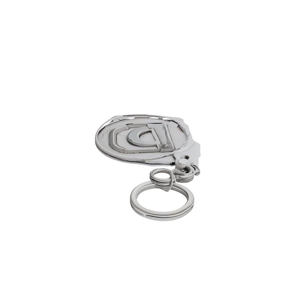 3D Monogram Initial D — keychains 3D print model, STL
