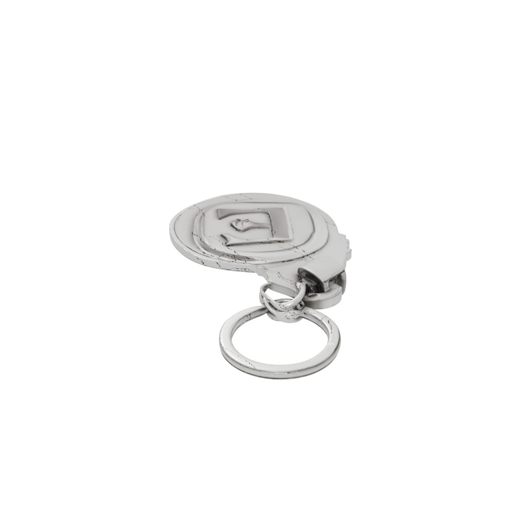 3D Monogram Initial E — keychains 3D print model, STL