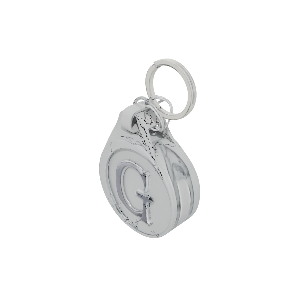 3D Monogram Initial G — keychains 3D print model, STL
