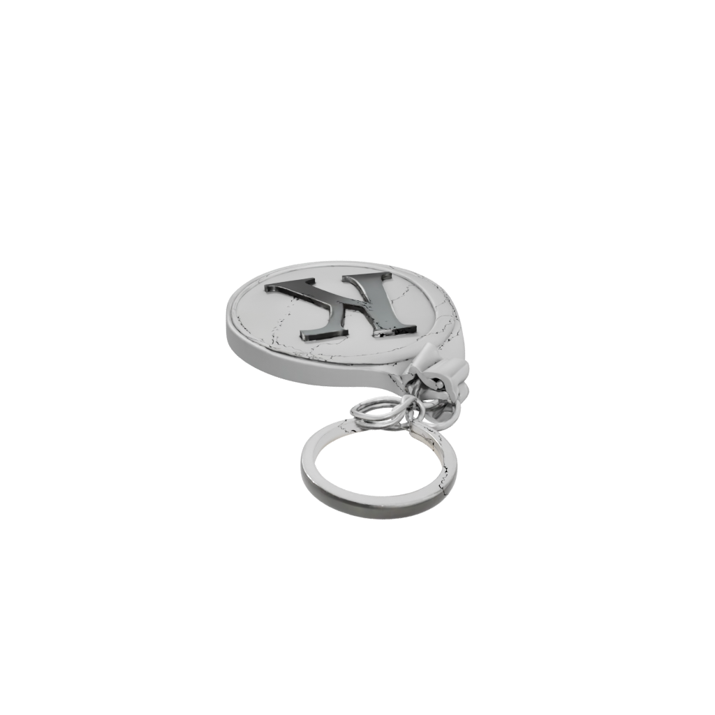 3D Monogram Initial K
