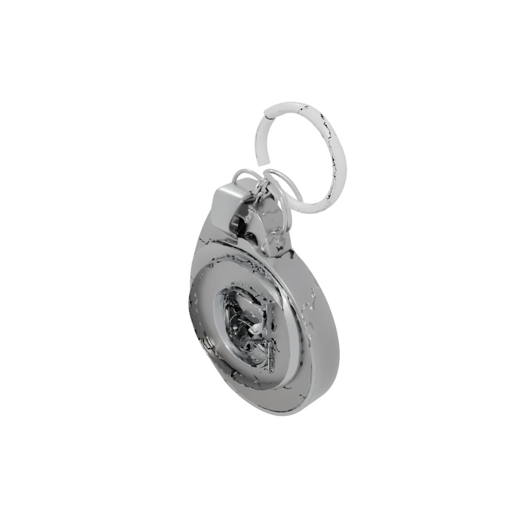 3D Monogram Initial Q — keychains 3D print model, STL