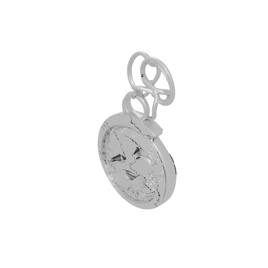 3D Moon Crescent Charm