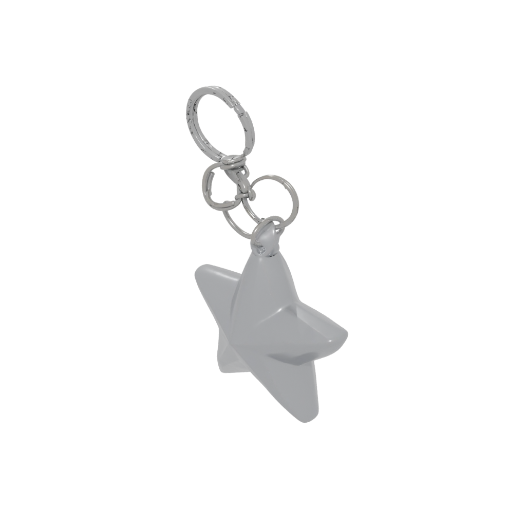 3D Star Charm — keychains 3D print model, STL