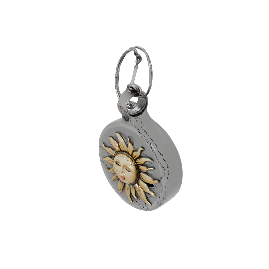3D Sun Charm — keychains 3D print model, STL