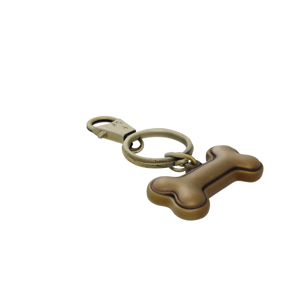 Bronze 3D Dog Bone Charm