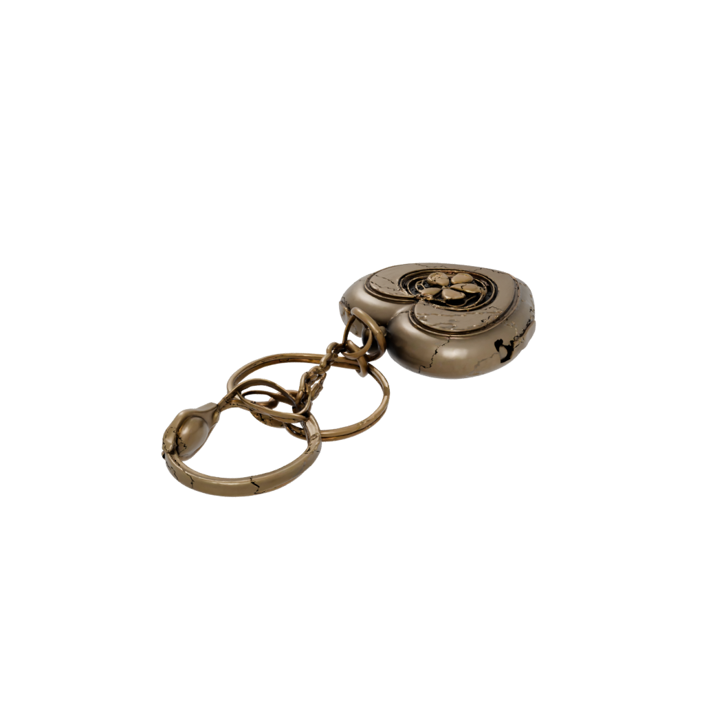 Bronze 3D Heart Locket Charm