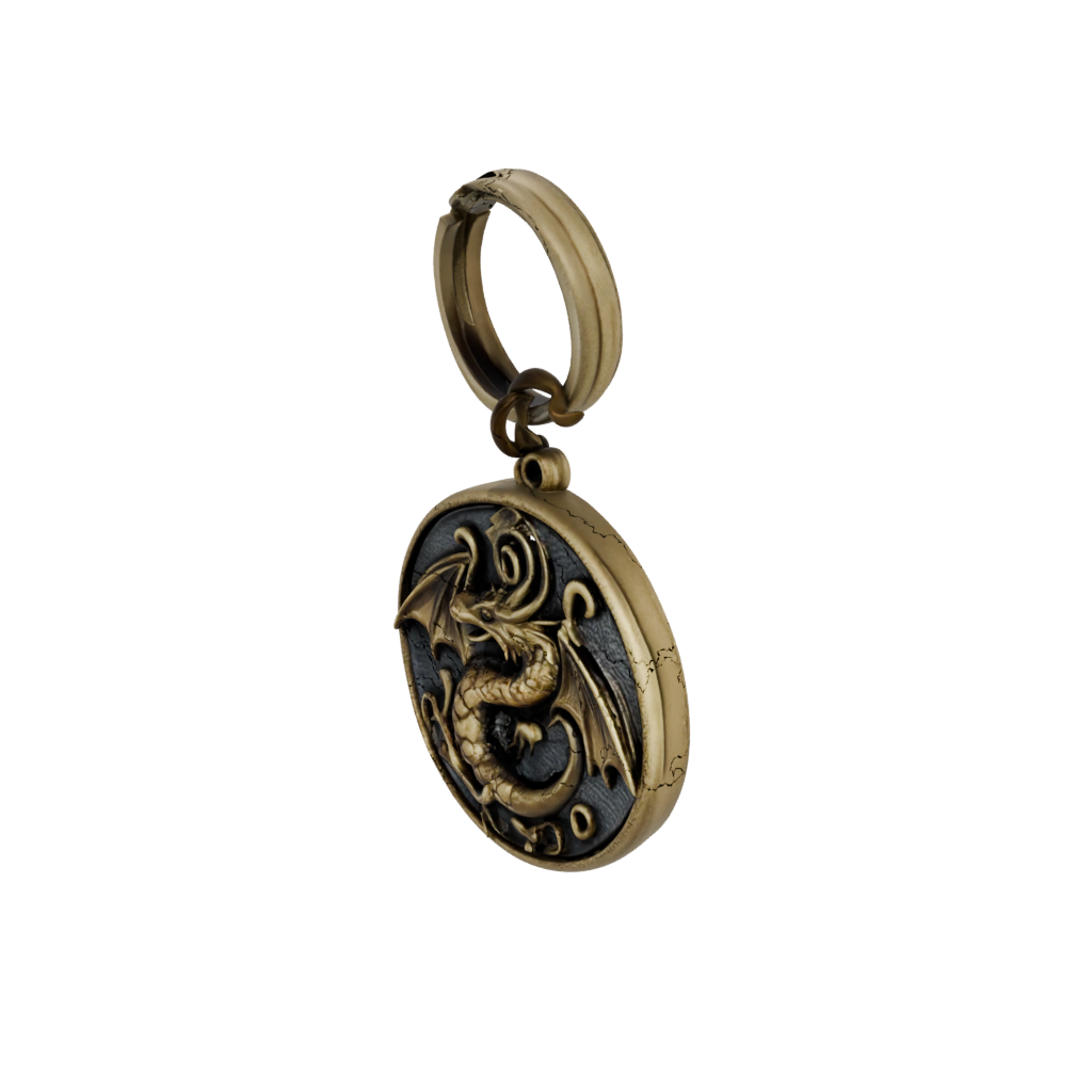 Bronze 3D Mini Dragon Charm