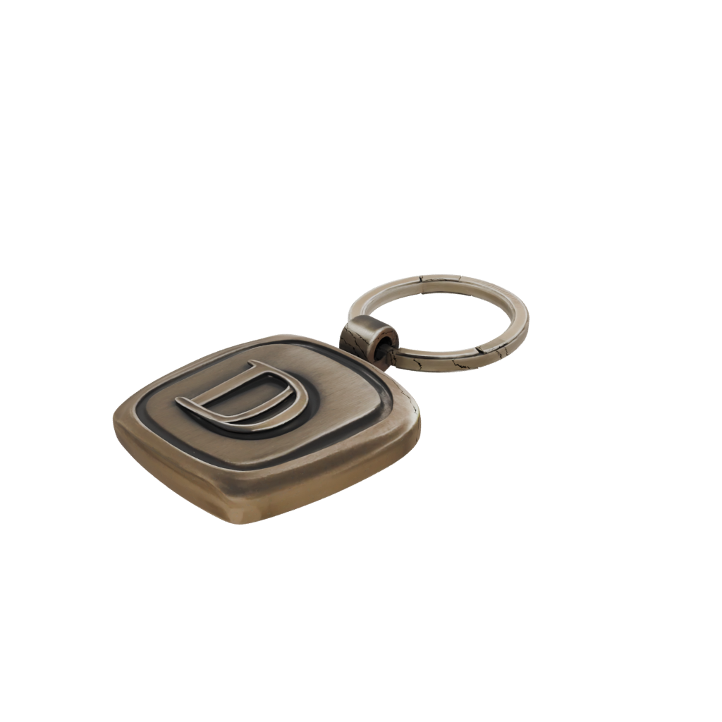 Bronze 3D Monogram Initial D