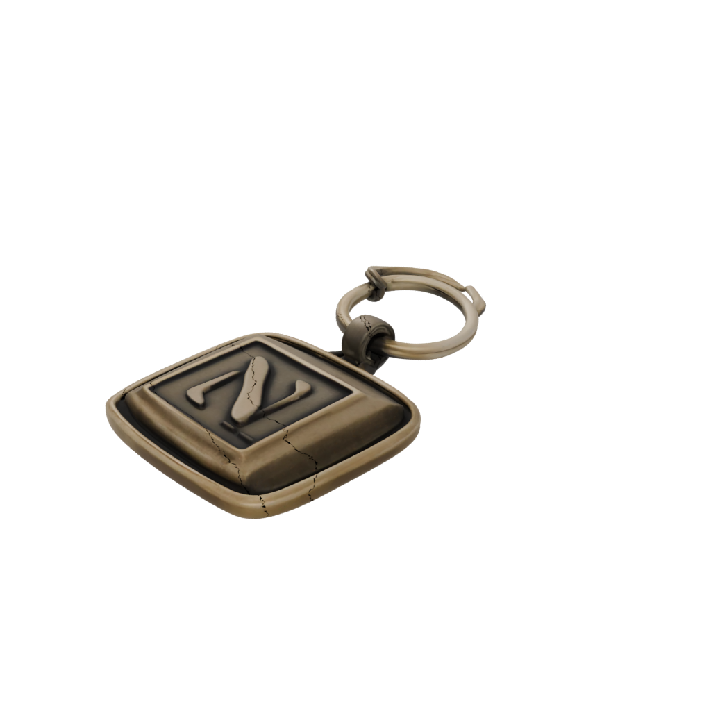 Bronze 3D Monogram Initial N
