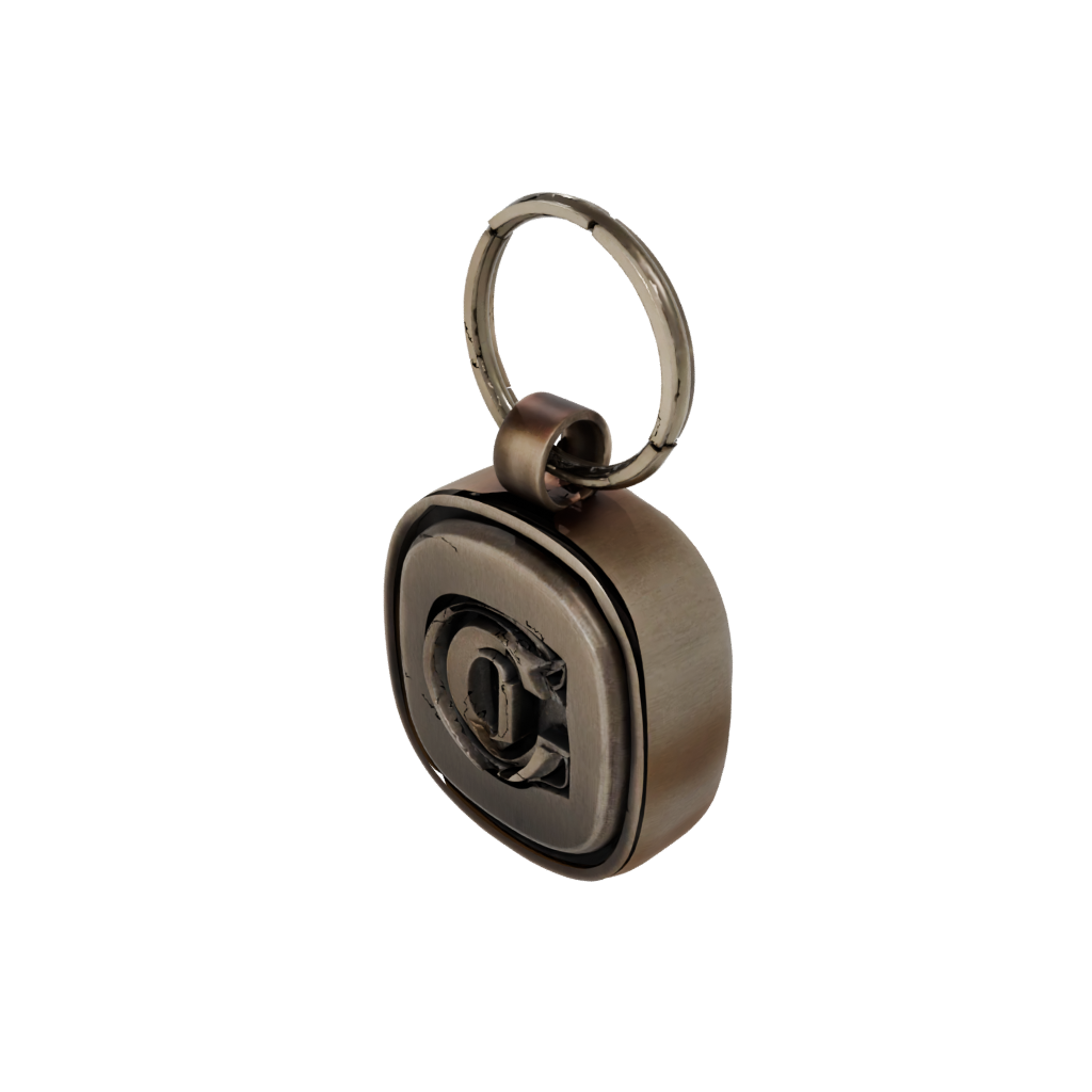 Bronze 3D Monogram Initial Q