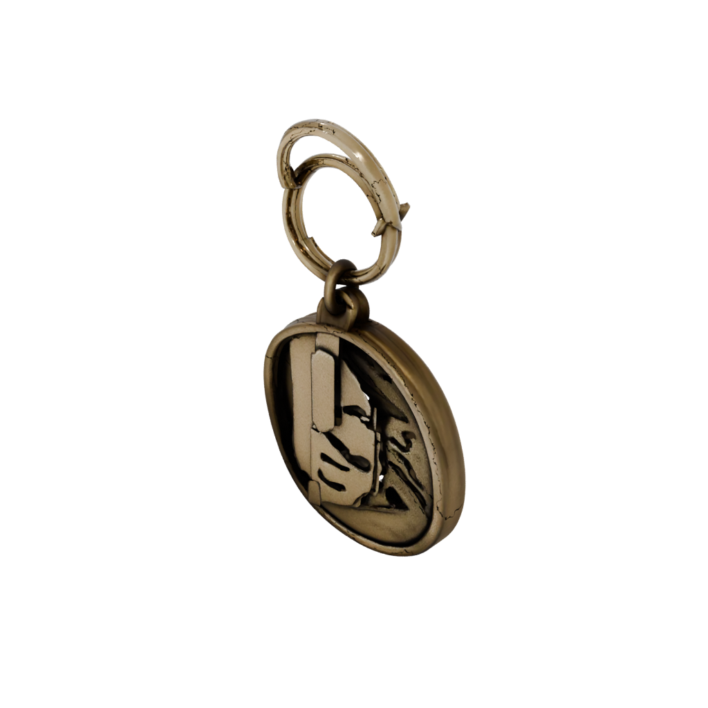 Bronze 3D Monogram Initial S