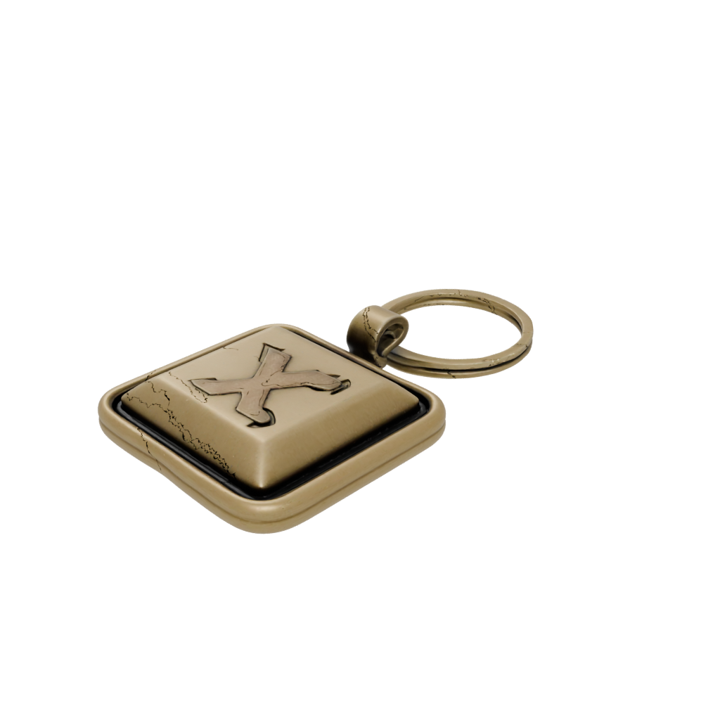 Bronze 3D Monogram Initial X