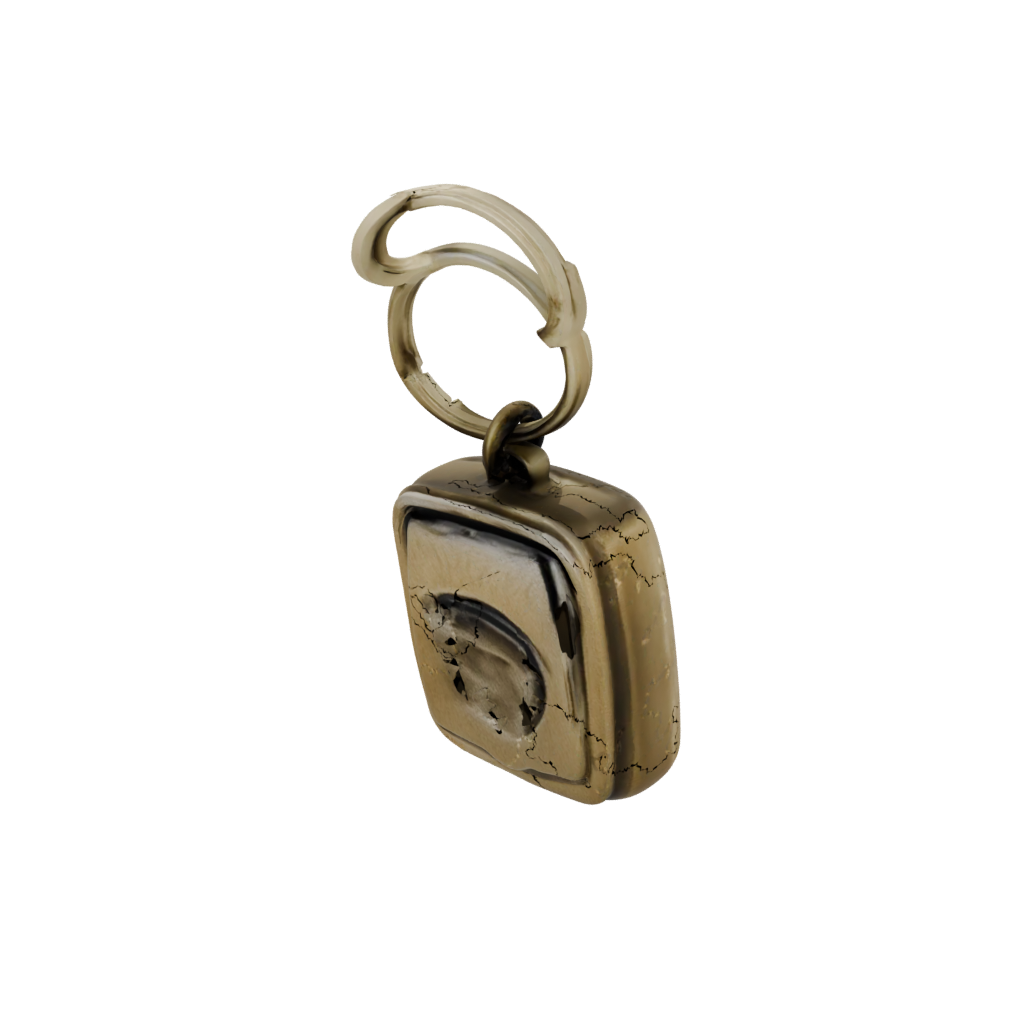 Bronze 3D Monogram Initial Z — keychains 3D print model, STL