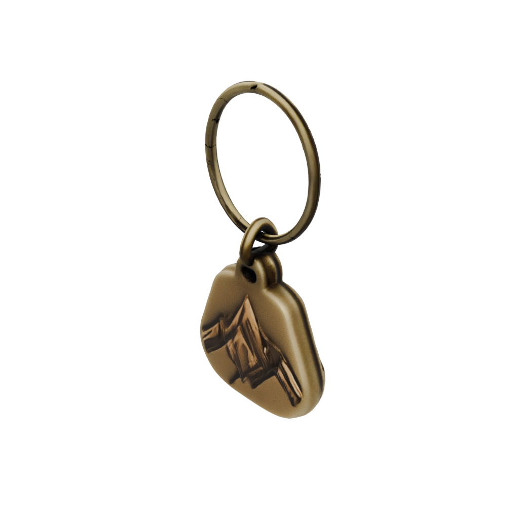 Bronze 3D Mountain Peak Charm