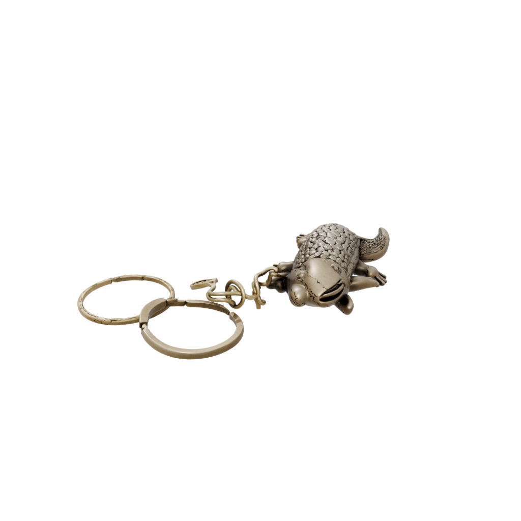 Bronze 3D Tiny Axolotl Charm