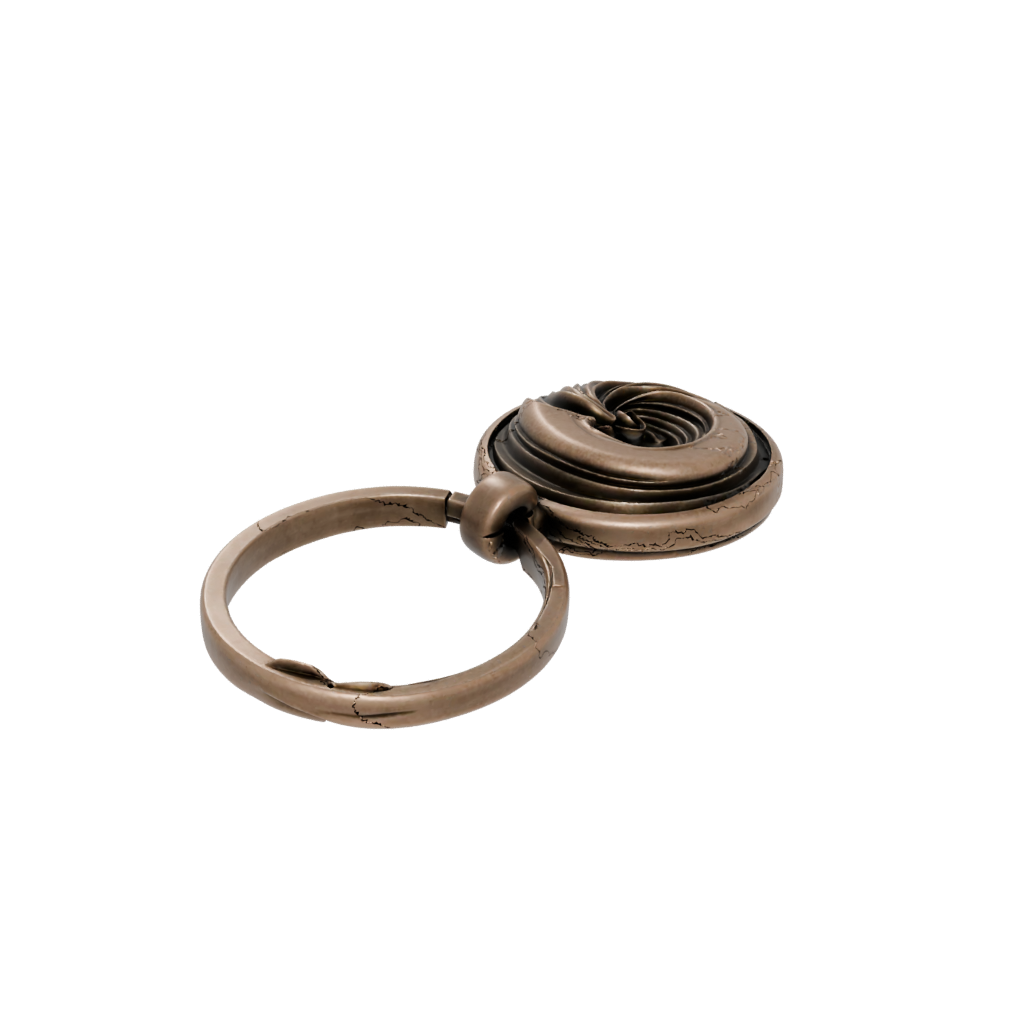Bronze 3D Wave Charm — keychains 3D print model, STL