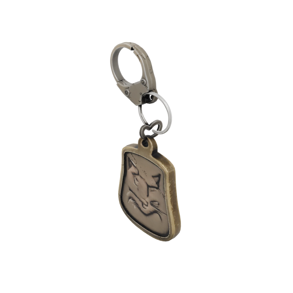 Bronze Cat Silhouette Charm