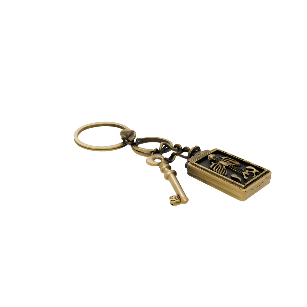 Bronze Key Skeleton Charm