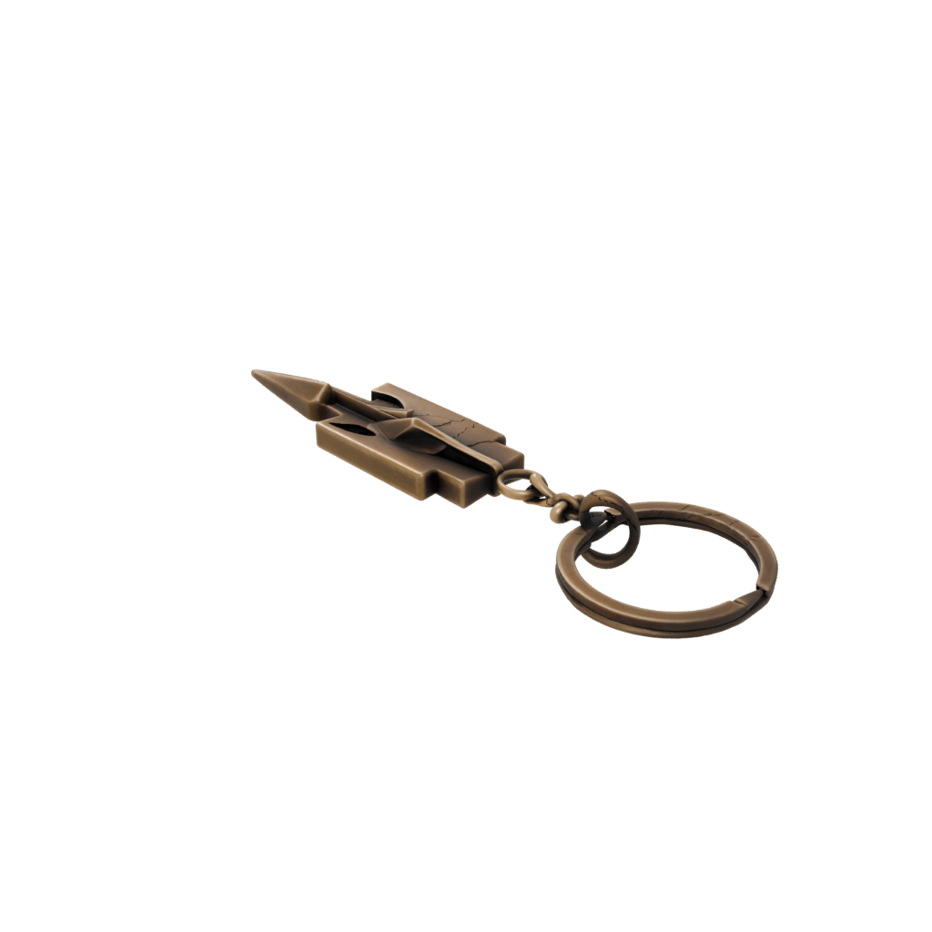 Bronze Lightning Bolt Charm