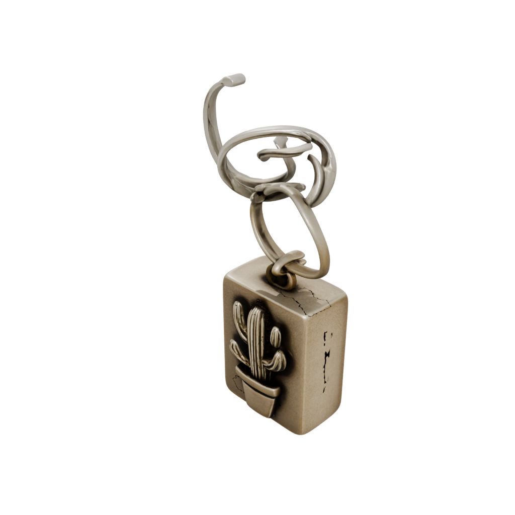 Bronze Mini Cactus Charm