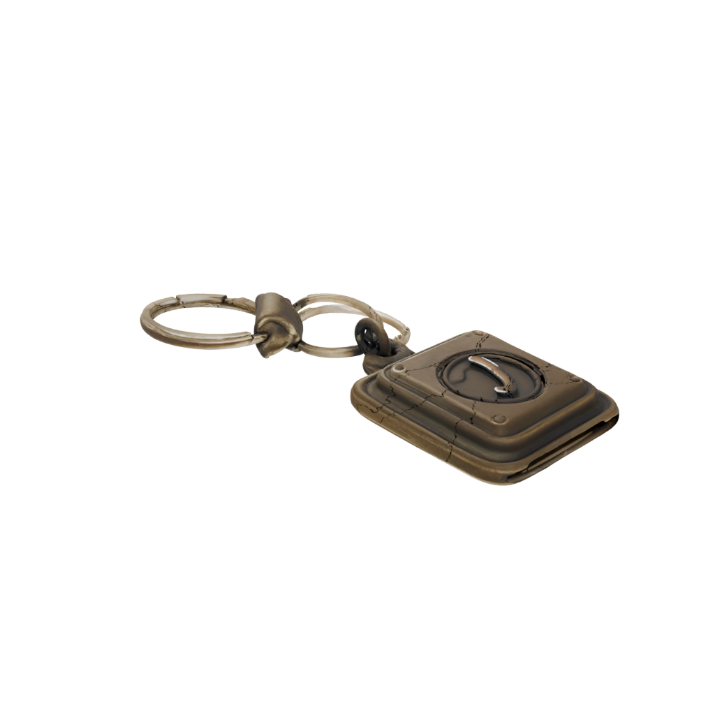 Bronze Monogram Initial J — keychains 3D print model, STL