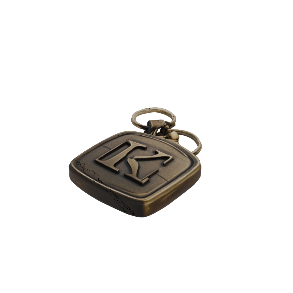 Bronze Monogram Initial K