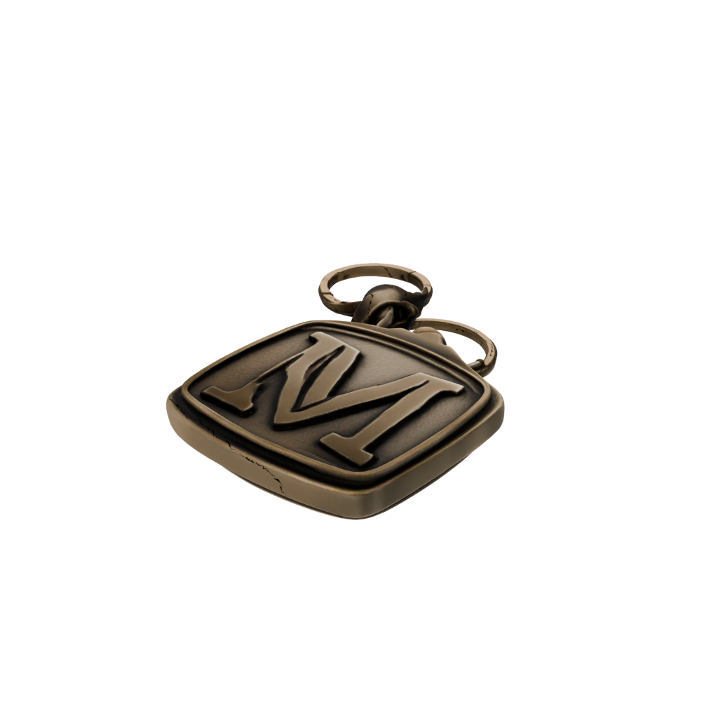 Bronze Monogram Initial M