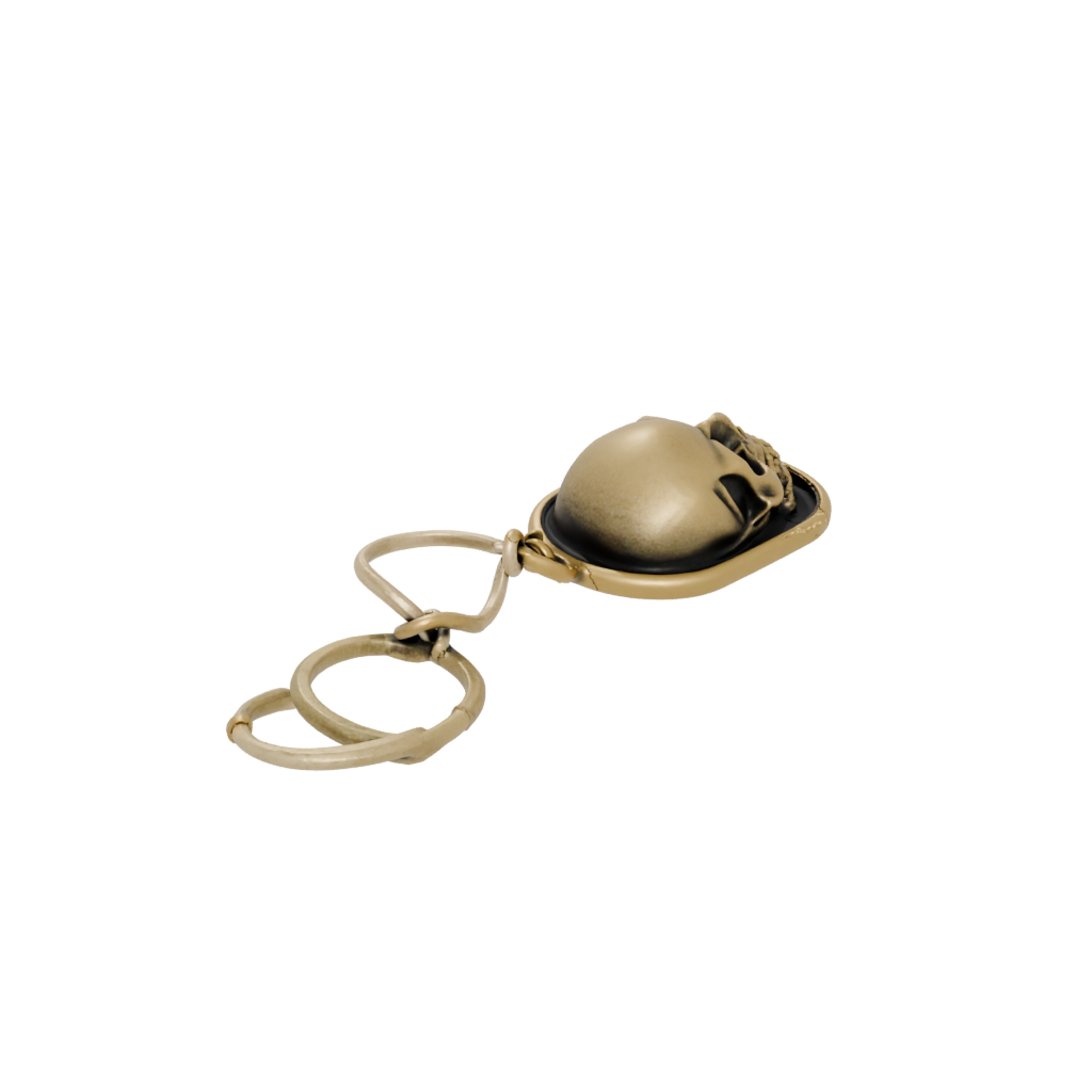 Bronze Skull Charm