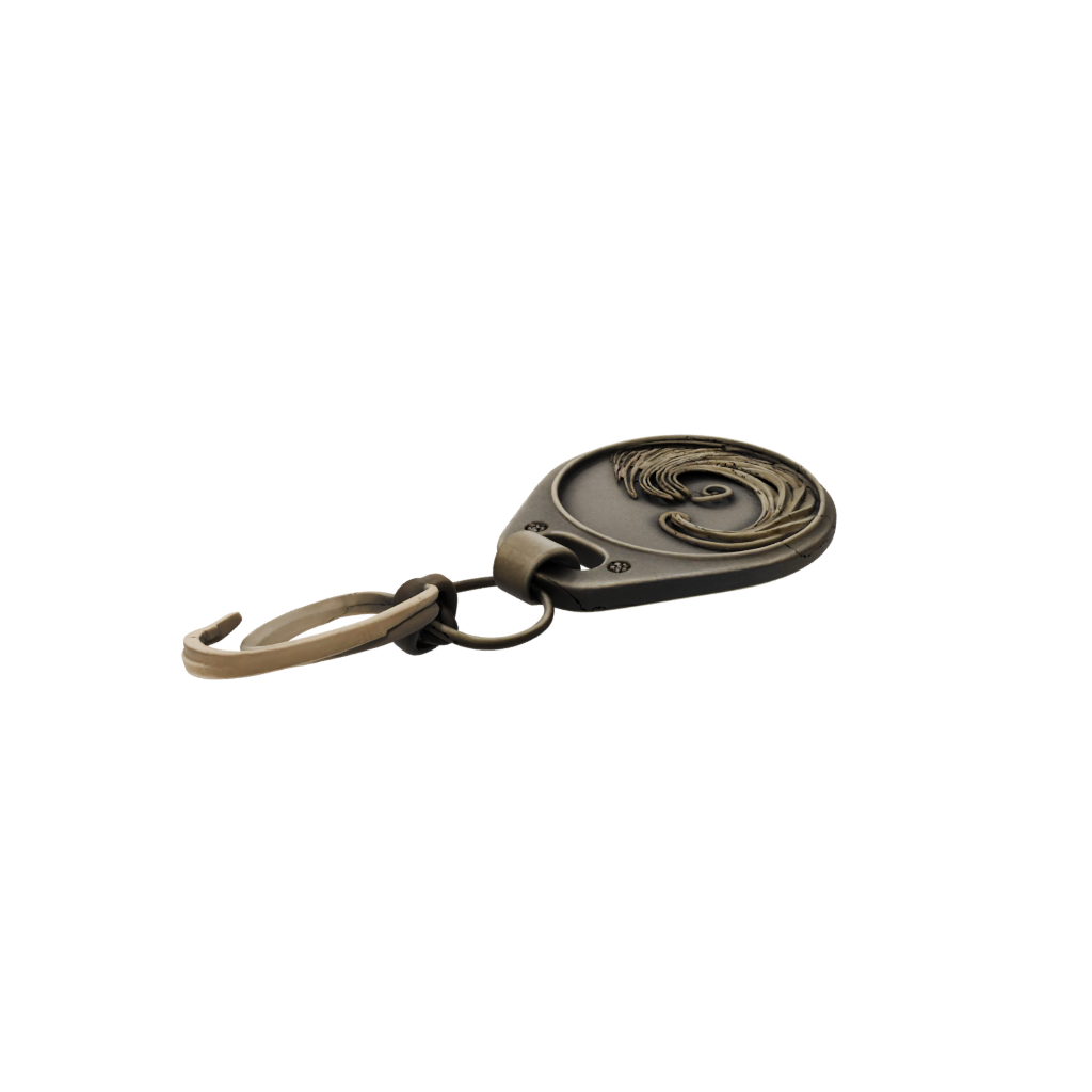 Bronze Wave Charm