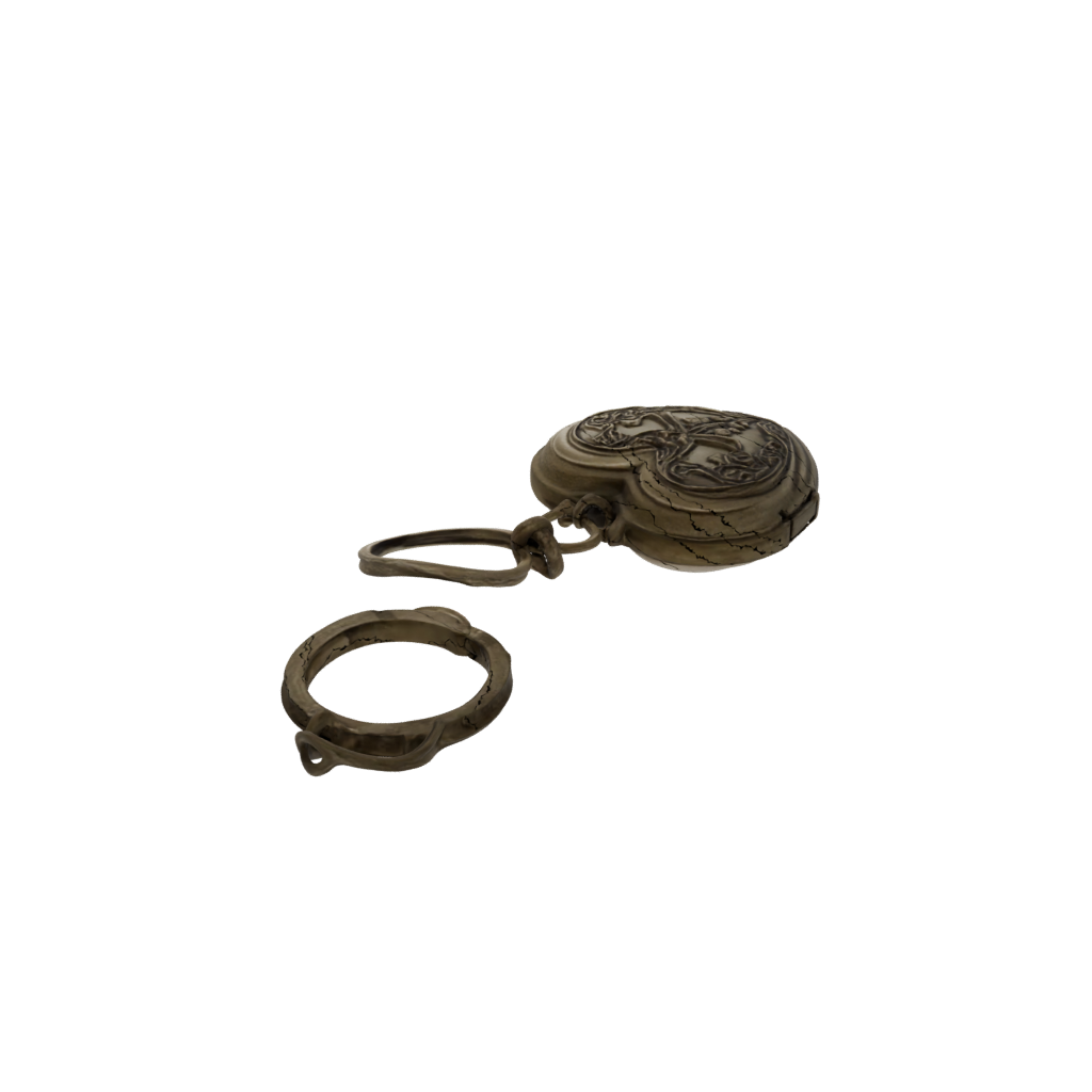 Bronze Layered Heart Locket Charm