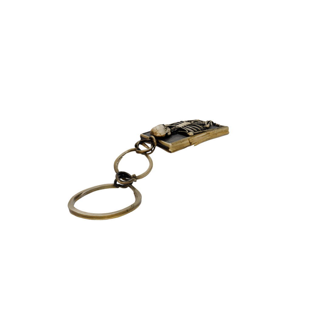 Bronze Layered Key Skeleton Charm