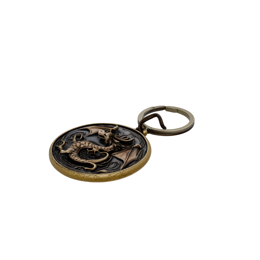 Bronze Layered Mini Dragon Charm