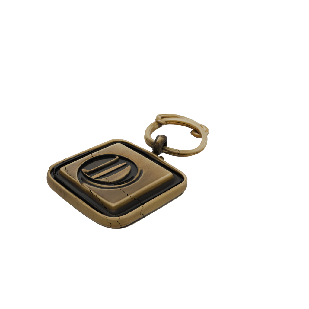 Bronze Layered Monogram Initial D