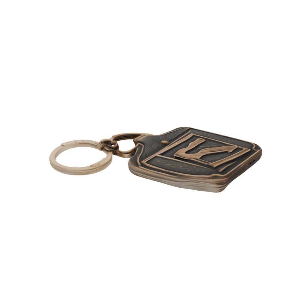 Bronze Layered Monogram Initial K