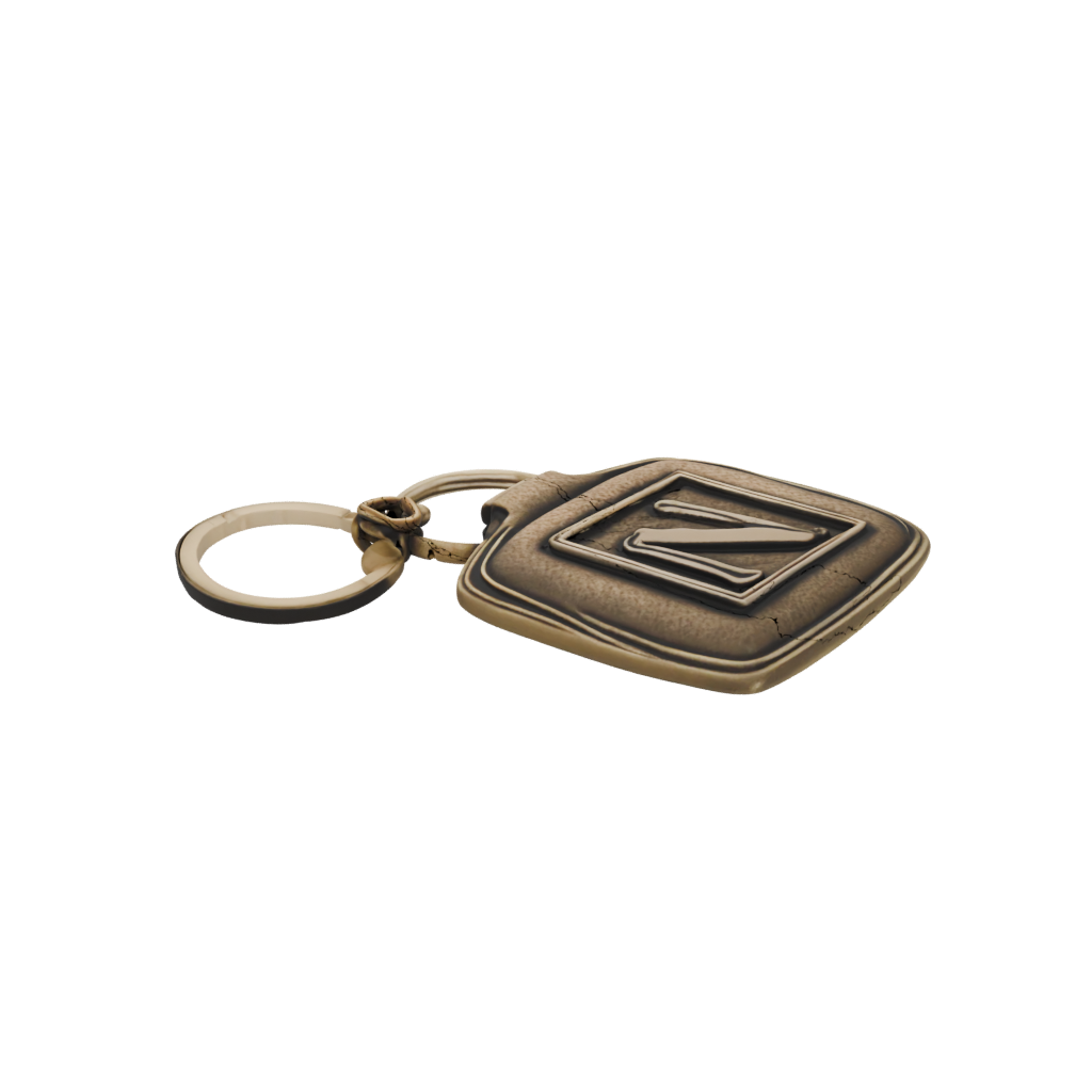 Bronze Layered Monogram Initial N