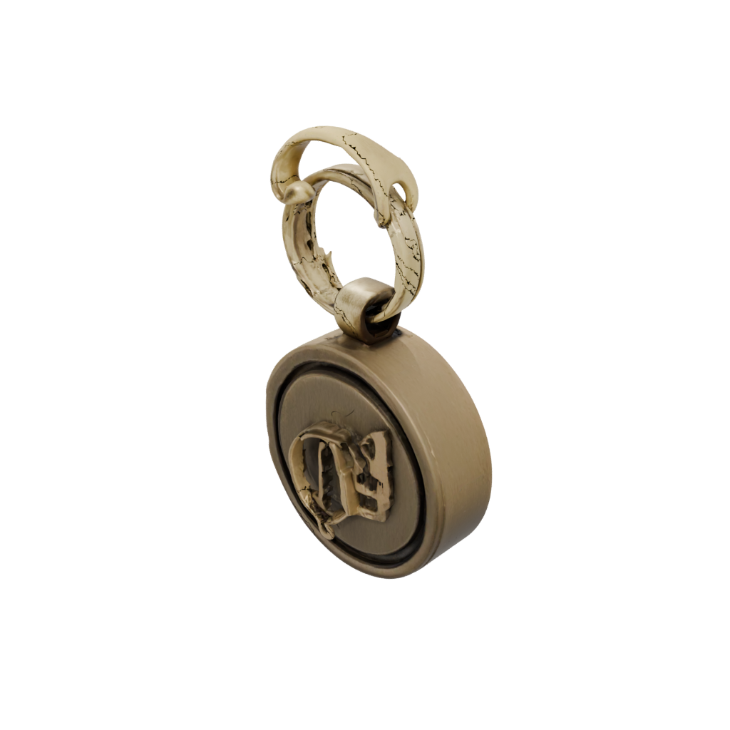 Bronze Layered Monogram Initial Q